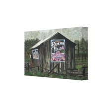 Duncans Mills, CA  Watercolor Painting on Canvas Gallery Wrap Canvas