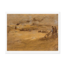 Dunes with Figures, Vincent van Gogh Postcard