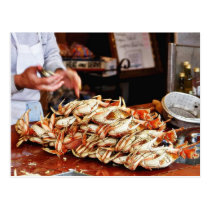 Dungeness Crab At Fishermans Wharf In San Francisc postcards