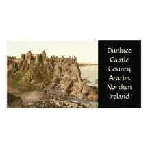 Dunluce Castle, County Antrim Customized Photo Card