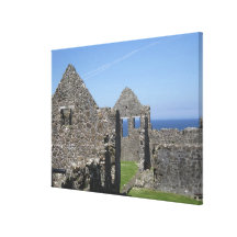 Dunluce Castle near Bushmills and Portrush, Gallery Wrap Canvas