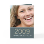 "Duo" Cadet Blue Graduation Invitation cards