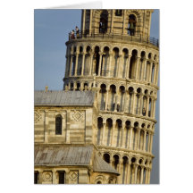 Duomo and Leaning Tower, Pisa, Tuscany, Italy Greeting Card