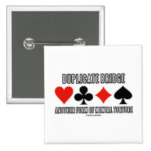 Duplicate Bridge Another Form Of Mental Torture Buttons