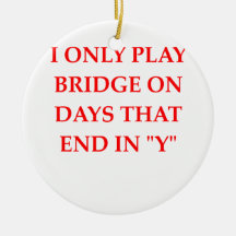 duplicate bridge christmas ornament