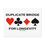Duplicate Bridge For Longevity postcards