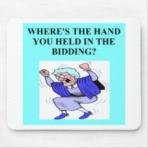 duplicate bridge game player mouse mats