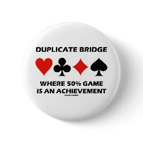Duplicate Bridge Where 50% Game Is An Achievement Button