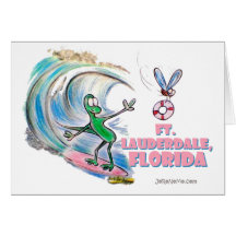 Durante Surfing Fort Lauderdale Florida Cards