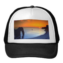 Durdle Door, sunset, Dorset, England Hat