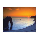 Durdle Door, sunset, Dorset, England Post Card