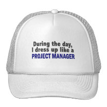 During The Day I Dress Up Like A Project Manager Mesh Hats