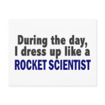 During The Day I Dress Up Like A Rocket Scientist postcards