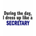 During The Day I Dress Up Like A Secretary t-shirts