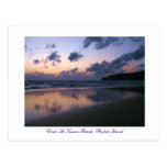 Dusk At Karon Beach Post Cards