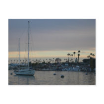 Dusk Boat Postcard