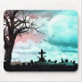 Dusk Full Moon Graveyard Goth  Mousepad