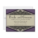 Dusky Purple Vintage, wedding invite invitations