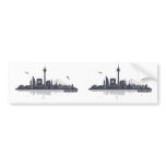 Düsseldorf City Skyline bumper stickers