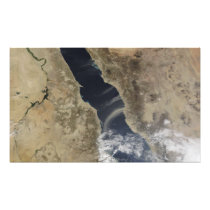 Dust plumes blow off the coast of Saudi Arabia