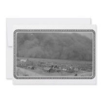 Dust Storm in Approching Rolla Kansas in 1935