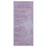 Dusty Purple Floral Wedding Program