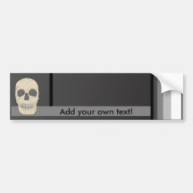 dusty skull bumper stickers