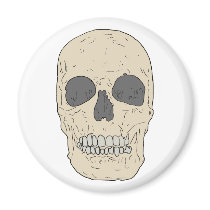 dusty skull refrigerator magnets