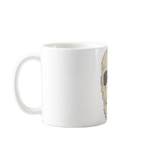 dusty skull coffee mug