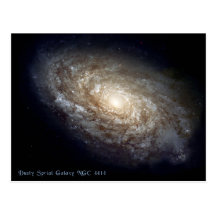 Dusty Spiral Galaxy NGC 4414 Postcards