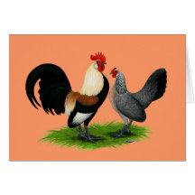 Dutch Bantams:  Cream Light Brown Cards