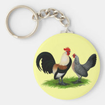 Dutch Bantams:  Cream Light Brown Key Chains