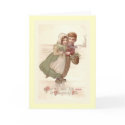 "Dutch Children Skating" Christmas Card