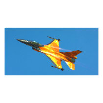 Dutch F-16 Fighting Falcon Jet Aeroplane Personalised Photo Card