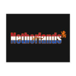 Dutch flag of the Netherlands Logo Tees & Gifts postcards