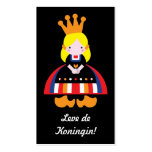Dutch girl on Queen's Day business cards