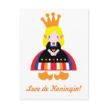 Dutch girl on Queen's Day postcards