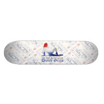 Dutch Girl Silhouette Flag Skateboard Decks