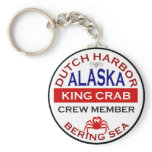 Dutch Harbour Alaskan King Crab Crew Member Keychain