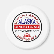 Dutch Harbour Opilio Crab Crew Member Refrigerator Magnets