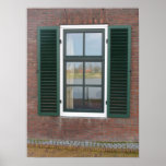 Dutch House Window & Shutters Photo Poster Print