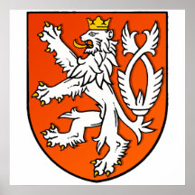 Dutch lion emblem Netherlands lion Shield Poster