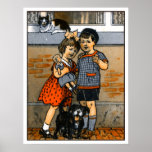 Dutch little boy and girl