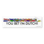 Dutch National and Provincial Flags bumper stickers
