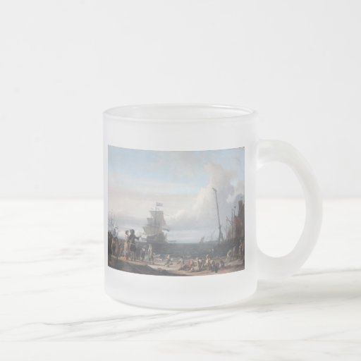 Dutch ships in the roadstead of Texel; in the midd Coffee Mug