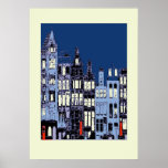 Dutch Town At Night posters
