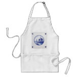 Dutch traditional blue tile aprons