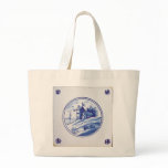 Dutch traditional blue tile bags