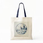 Dutch traditional blue tile bags