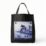 Dutch traditional blue tile bags